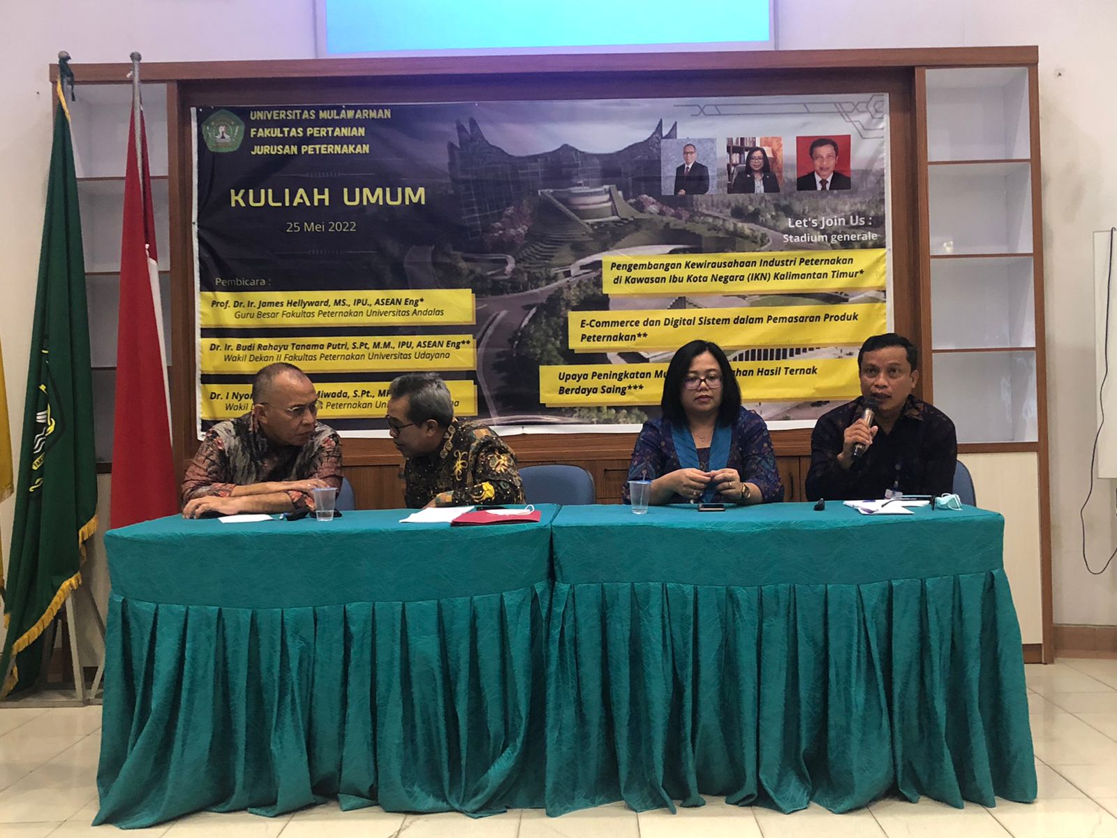 Menyambut IKN, Fakultas Peternakan Universitas Udayana Memberikan Kuliah Tamu di Universitas Mulawarman Kalimantan Timur